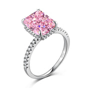 Eternity Pink Silver Ring